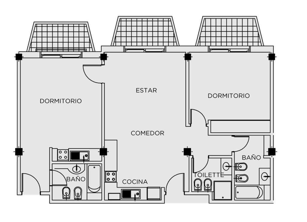 Apartamento Superior de 2 dormitorios