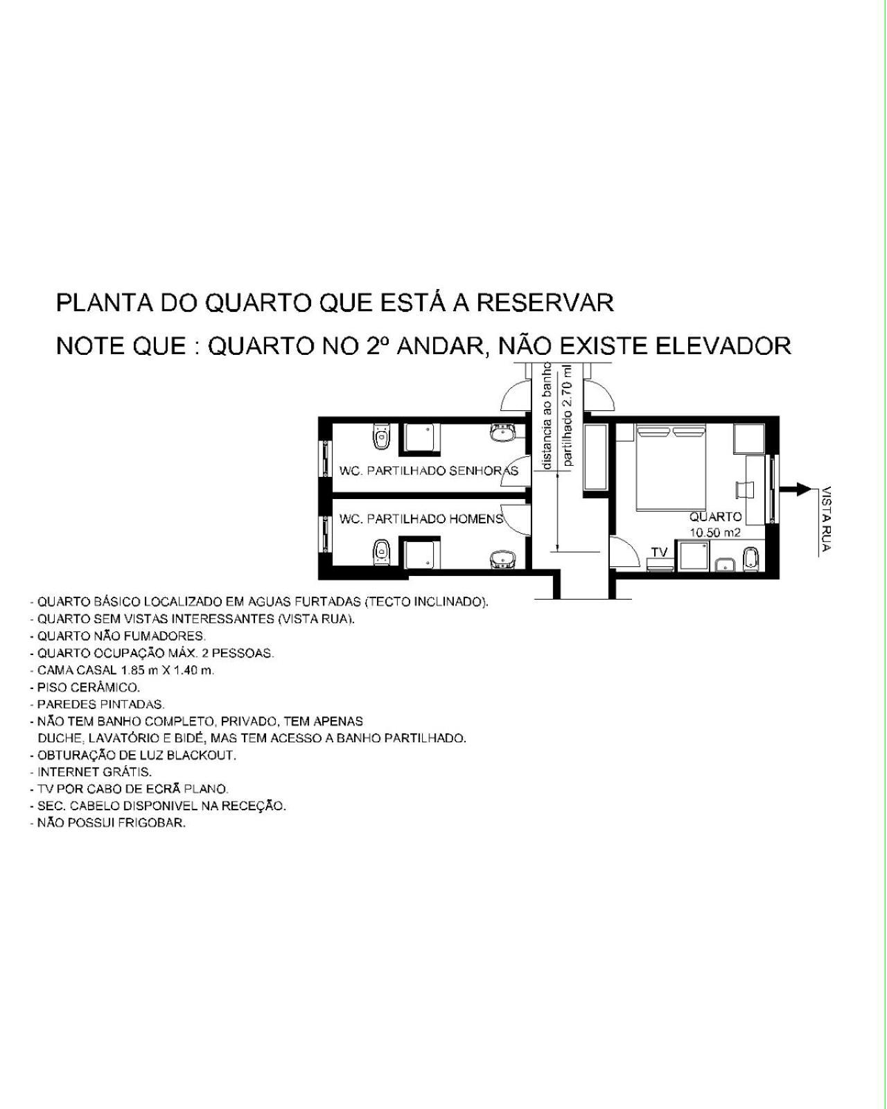 Habitación Doble con ducha privada